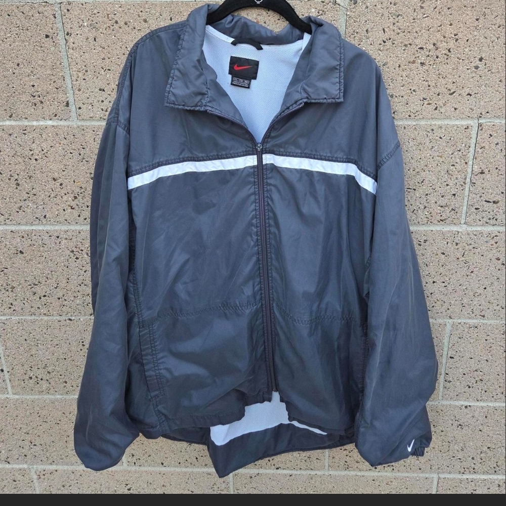Vintage Late 90s Nike White Mesh Textile Windbreaker Size 2XL